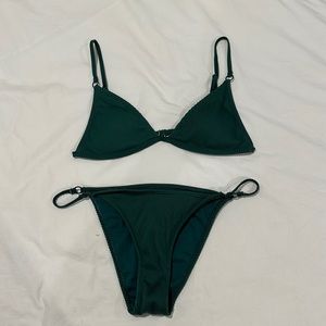 LA Hearts Green Bikini
